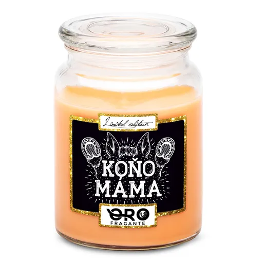 Svíčka Koňo – máma (Vůně svíčky: Tropické ovoce)