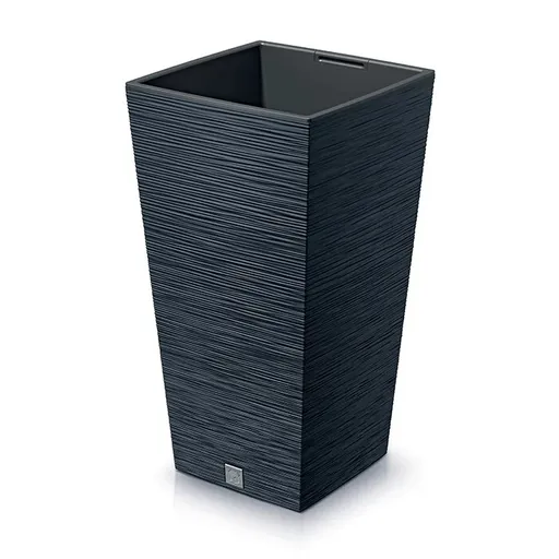 Květináč FURU SQUARE 24 cm, antracit, 24 cm