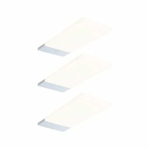 PAULMANN LED podskříňkové svítidlo Bredo čidlo přiblížení 3ks sada 3x2,5W 80x190mm 230/12V stříbrná 3000K