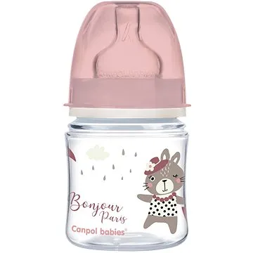 Canpol babies BONJOUR PARIS 120 ml růžová (5901691844360)