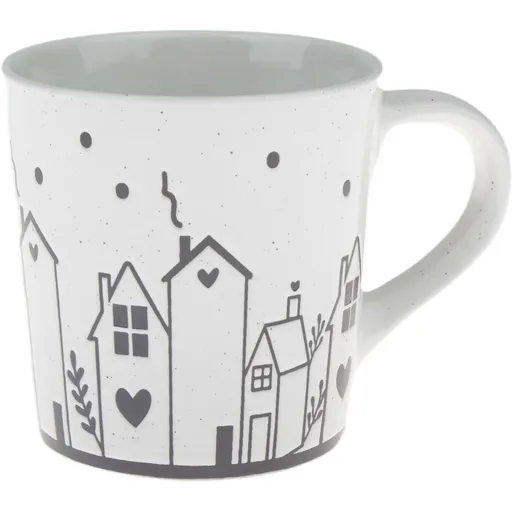 Keramický hrnek Domečky III, 470 ml
