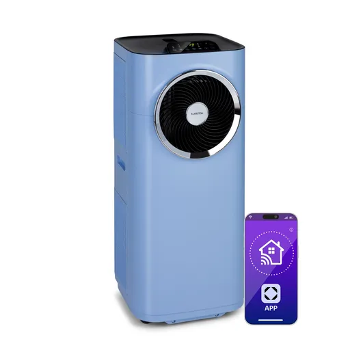 Klarstein Kraftwerk Smart 10K, mobilní klimatizace, 3 v 1, 10.000 BTU, ovládání pomocí aplikace, dálkové ovládání