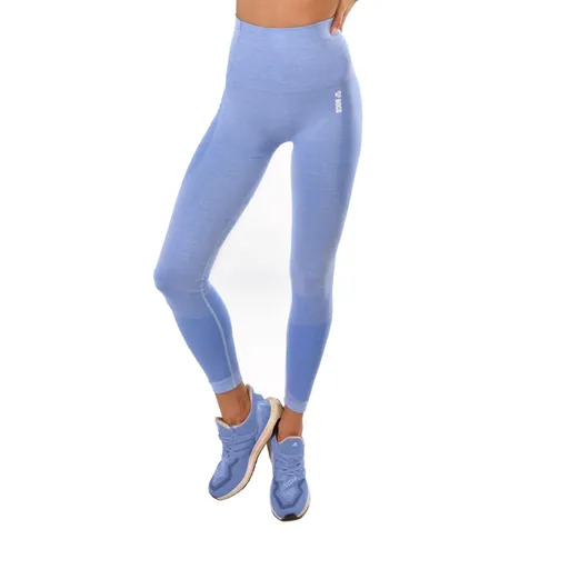 Dámské legíny Boco Wear Blue Melange Push Up modrá XS/S