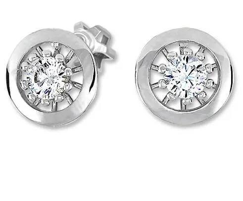 Soliter Půvabné stříbrné náušnice s krystaly 436 001 00530 04