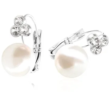 JSB Bijoux Perlové náušničky s křišťálovými kameny Swarovski® (8592661090077)