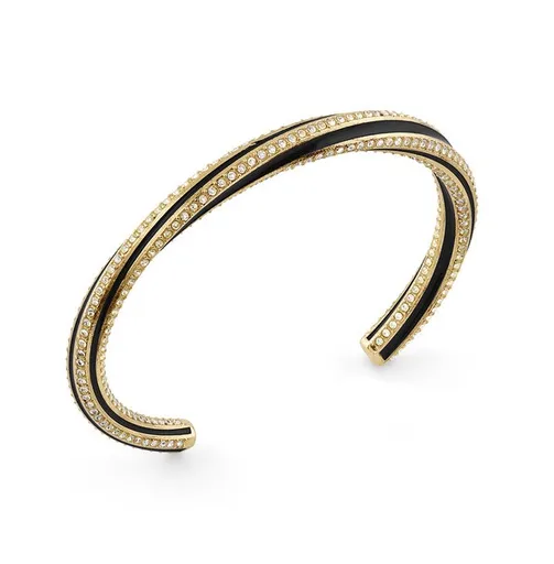 Guess Luxusní pevný náramek s krystaly Le Mirage JUBB05381JWYGBK 5,5 cm