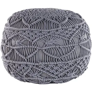 Šedý BELIANI puf 40 × 40 cm KAYSERI (beliani_172319)