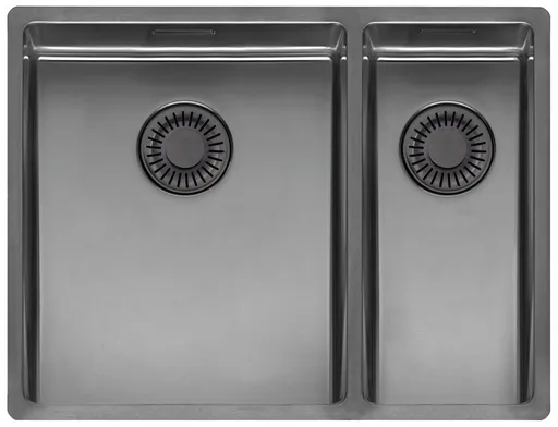 Nerezový dřez Reginox New York 34x40+18x40, R39205, Gun Metal R39205