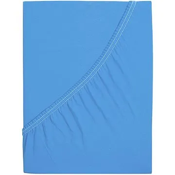 B.E.S. - Petrovice, s.r.o. Prostěradlo Jersey česaná bavlna MAKO - Nebeská modrá 200 × 220 (2-010-0610)