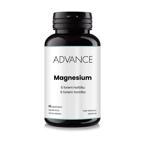 ADVANCE Magnesium 6 forem hořčíku 90 kapslí