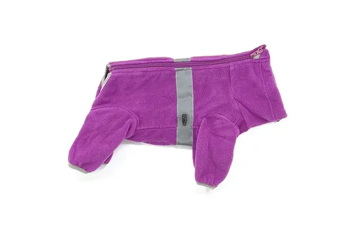 Vsepropejska Komfort fleecová kombinéza pro psa Barva: Fialová, Délka zad (cm): 24, Obvod hrudníku: 30 - 36 cm