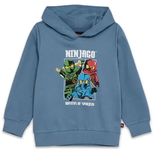 LEGO® kidswear LWSCOUT 600 Chlapecká mikina, světle modrá, velikost