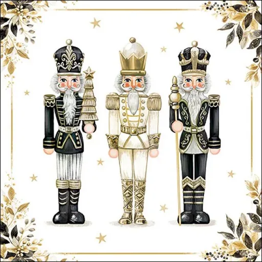Ubrousky s Louskáčky Royal Nutcrackers - 33*33 cm (20ks) Ostatní