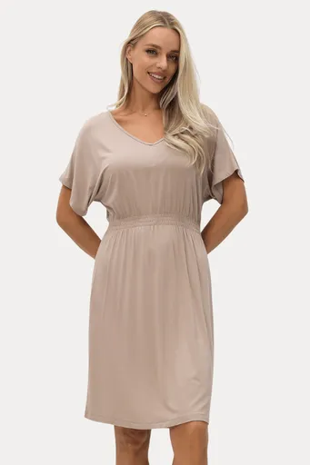 Dámská noční bambusová košilka GINEVRA S Béžová