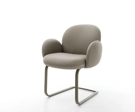 Jídelní židle Nube-Flex s područkami konzolová podnož plochá