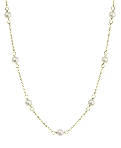 Evolution Group - Pavona Zlatý dámský náhrdelník s pravými perlami 92P00028