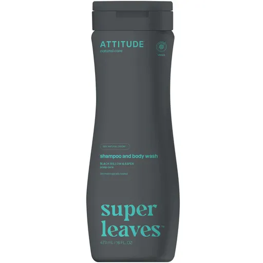 Attitude Přírodní pánský šampon proti lupům a tělové mýdlo 2v1 Super Leaves (Shampoo and Body Wash) 473 ml
