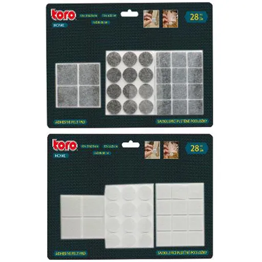 Ochranné podložky pod nábytek TORO 28ks samolepicí MIX