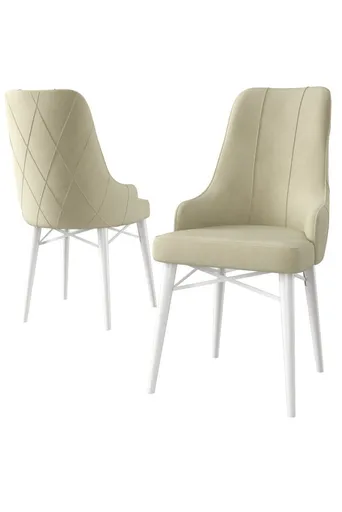 Sada židlí (2 kusy) Neta - Cream, White