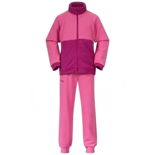 Bergans SMADOL V5 LONGZIP KIDS SET Fleece set, růžová, velikost