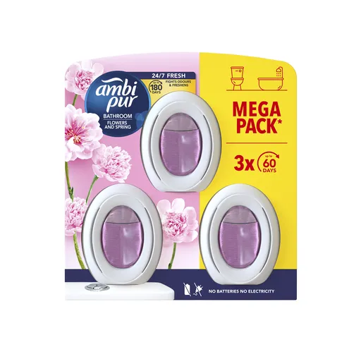 Ambi Pur Merlion Flowers and Spring osvěžovač vzduchu 3x8 ml