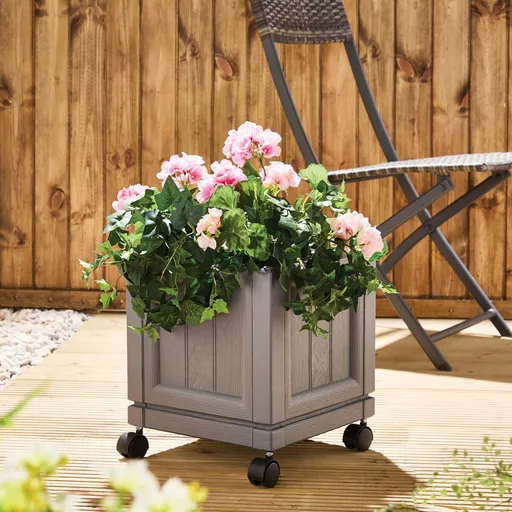 Květináč na kolečkách