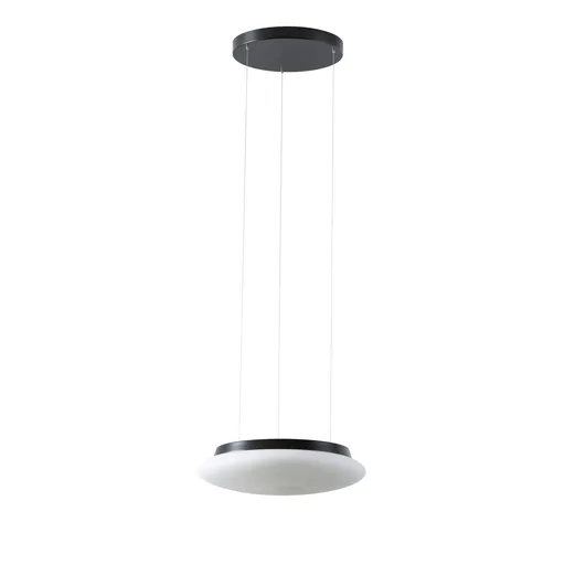 OSMONT SAT67428 SATURN LE1 závěsné skleněné svítidlo černá / bílá IP20 3000 K 16W LED