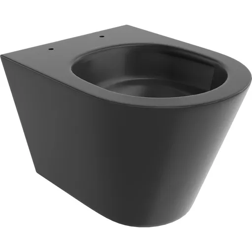 MEXEN Rico Závěsná WC mísa Rimless Tornado, černá mat 3372XX85T