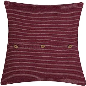 BELIANI, Červený pruhovaný polštář 43x 43 cm CAMPANULA, 252904 (beliani_252904)