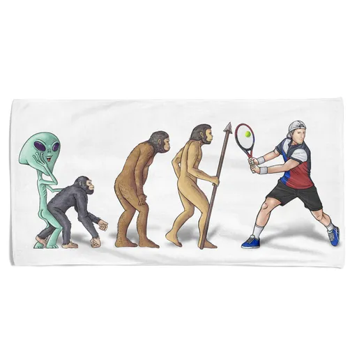 Osuška Evoluce tenisu (Velikost osušky: 70x140cm)