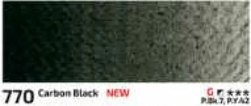 Akvarelová barva Rosa 2,5ml – 770 carbon black