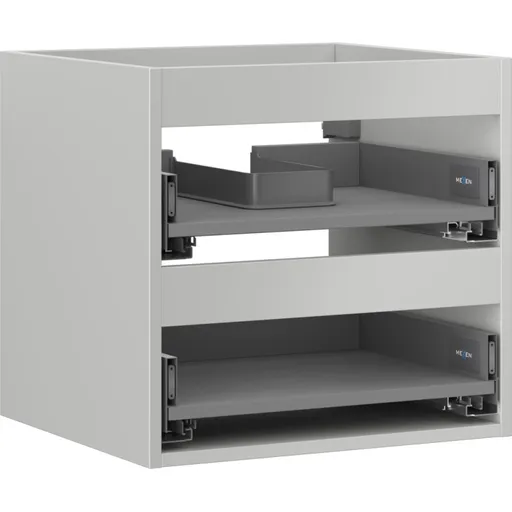 MEXEN Box-A skříňka pro umyvadlo 50, 2 zásuvky, šedý mat 91AX0-0500-470-2-62