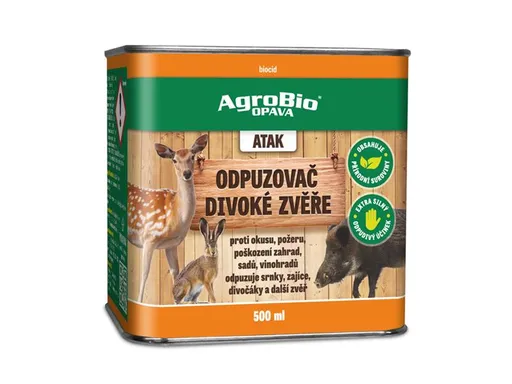 Odpuzovač divoké zvěře AGROBIO Atak 500ml