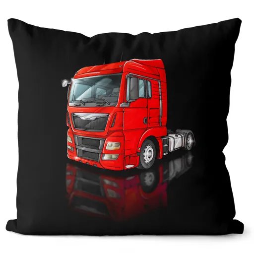 Polštářek Kamion – výběr barvy (Velikost: 55 x 55 cm, Barva kamionu: Červená)