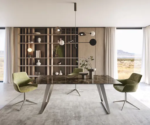 Jídelní stůl Edge 200x100 keramika Laminam® Emperador Extra