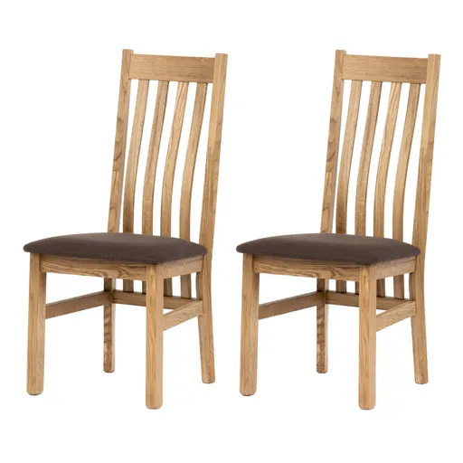 Sada jídelních židlí C-2100 BR2, dub, 2 ks