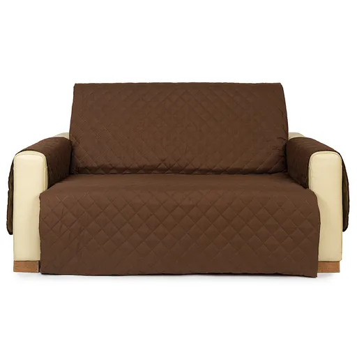 4Home Přehoz na dvojkřeslo Doubleface hnědá/béžová