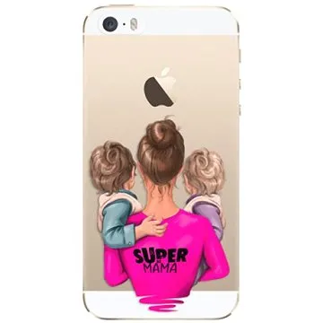 iSaprio Super Mama - Two Boys pro iPhone 5/5S/SE (smtwboy-TPU2_i5)