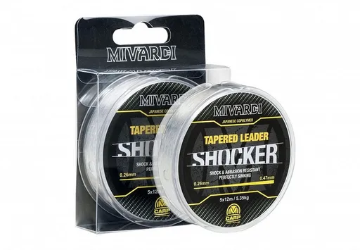 Mivardi Ujímaný vlasec Shocker Tapered Leader,Mivardi Ujímaný vlasec Shocker Tapered Leader