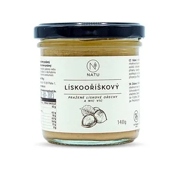 NATU Lískooříškový krém pražený 140 g (8596299007605)