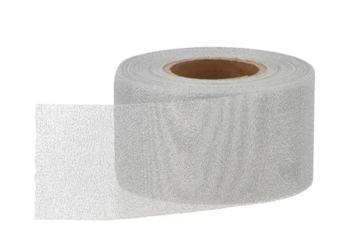 Stříbrná látková stuha Vivant Lucente Ribbon - 50mm x 25m daan kromhout