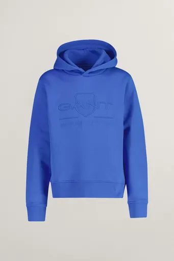 MIKINA GANT TONAL AS HOODIE GREECE BLUE