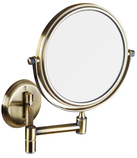 Sapho XP012 Kosmetické zrcátko zvětšovací oboustranné bronz