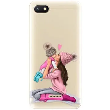 iSaprio Kissing Mom - Brunette and Girl pro Xiaomi Redmi 6A (kmbrugirl-TPU2_XiRmi6A)