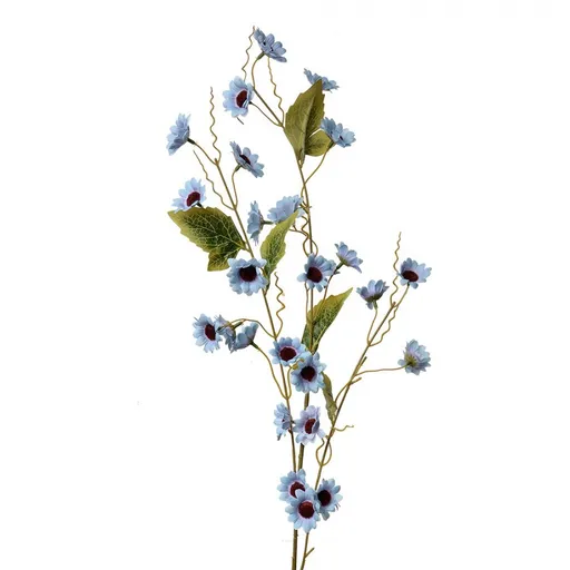 Dekorace umělá květina s modrými květy - 25*6*107 cm Clayre & Eef