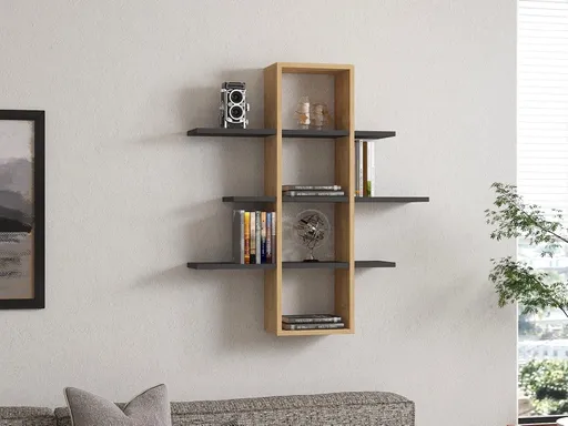 Nástěnná police Ardo - Sapphire, Anthracite