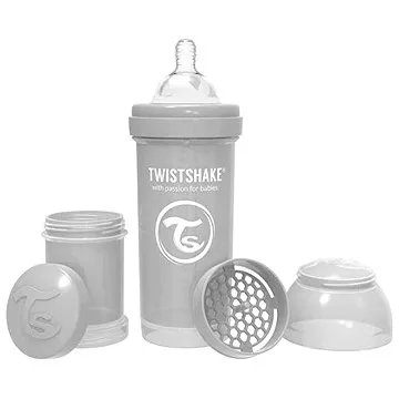 TWISTSHAKE Anti-Colic 260 ml (dudl.M) šedá (7350083122605)