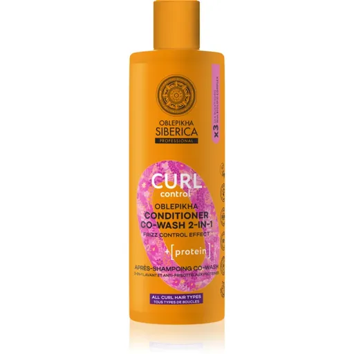 Natura Siberica Oblepikha Siberica Curl Control kondicionér pro uhlazení nepoddajných a krepatých vlasů pro kudrnaté vlasy 400 ml