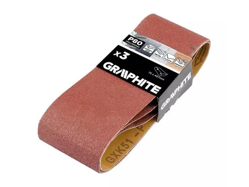 Plátno brusné nekonečný pás 75x457mm P80 GRAPHITE 58T362 3ks