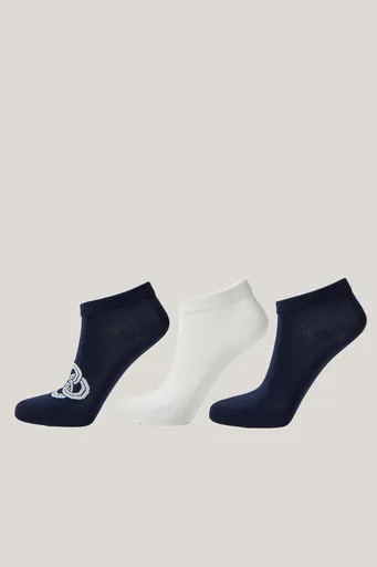 PONOŽKY GANT MONOGRAM ANKLE SOCKS 3-PACK EVENING BLUE